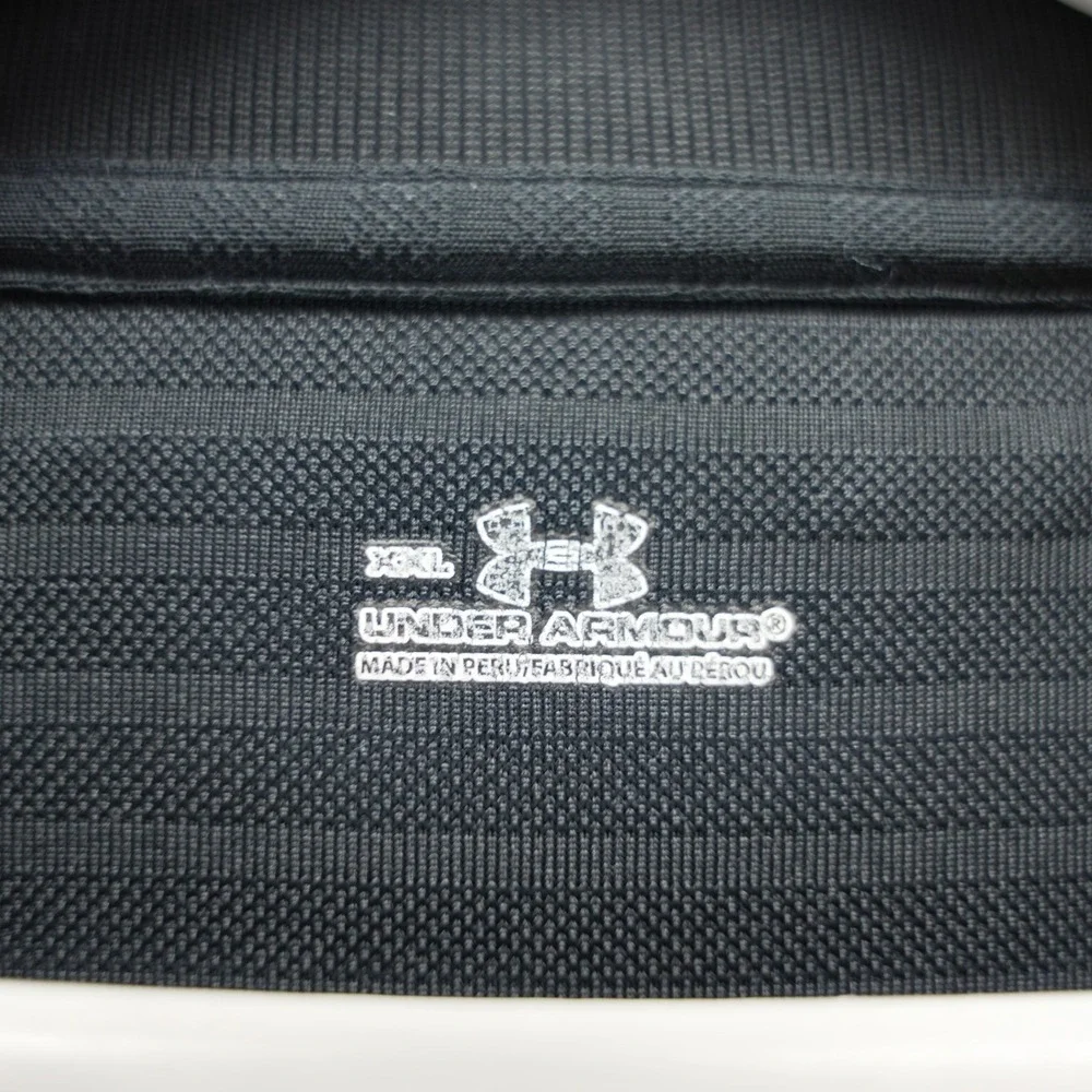 Under Armour‎ Mens XXL Black Troon North Golf Polo Shirt Short Sleeve